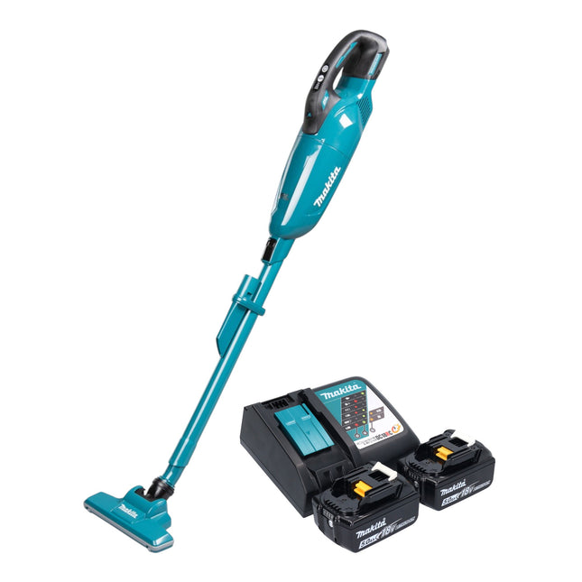 Makita DCL 284 FRT2 Akku Staubsauger 18 V 0 73 l Brushless 2x Akku 5 0 Ah Ladegeraet 0 - toolbrothers