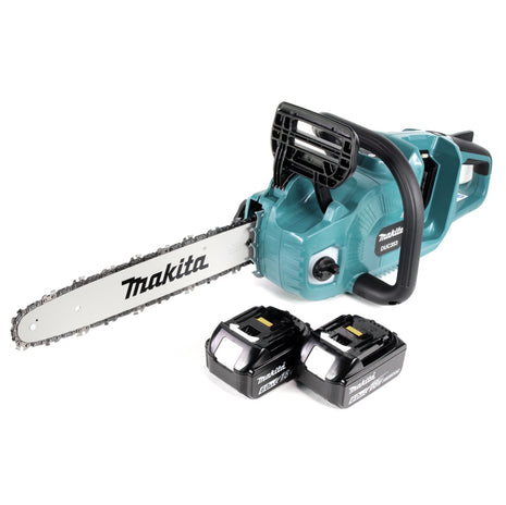 Makita DUC 353 G2 Akku Kettensäge 36V ( 2x18V ) Brushless 35 cm + 2x 6,0 Ah Akku - ohne Ladegerät - Toolbrothers