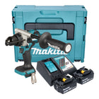 Makita DHP 492 RMJ Akku Schlagbohrschrauber 18 V 141 Nm Brushless 2x Akku 4 0 Ah Ladegeraet Makpac 0 - toolbrothers