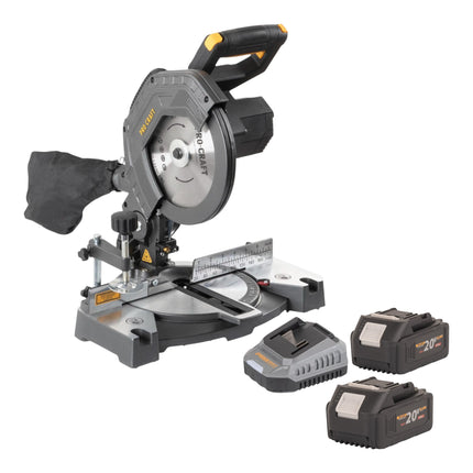 Procraft PGS20bb Akku Kappsaege 20 V 210 mm Brushless 2x Akku 4 0 Ah Ladegeraet 0 - toolbrothers