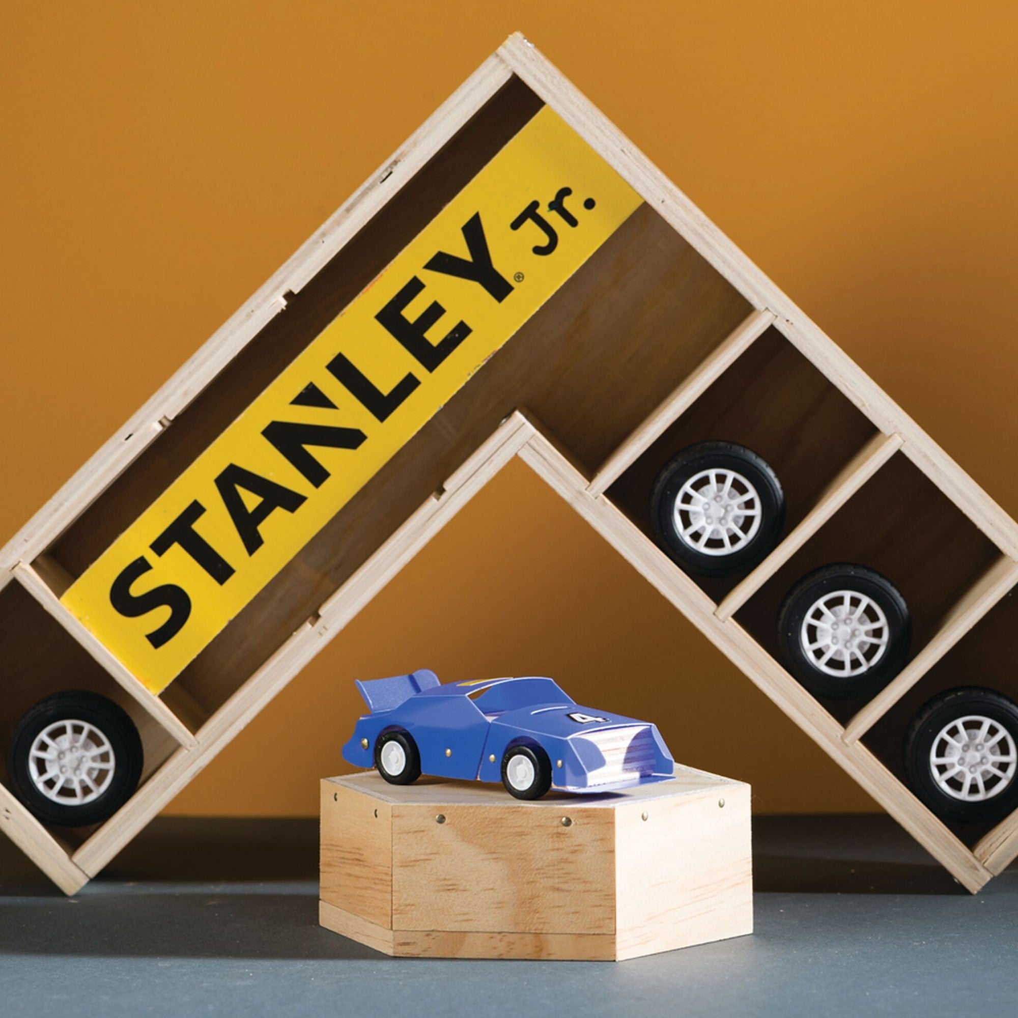 Stanley Jr Sprint Racer Kit Rennwagen Bausatz aus Holz Kunststoff OK013 SY  4 - toolbrothers