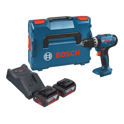 Bosch GSB 18V 25 Professional Akku Schlagbohrschrauber 18 V 56 Nm 2x Akku 4 0 Ah Ladegeraet L Boxx 0 - toolbrothers