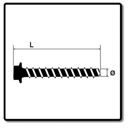 HECO MULTI-MONTI-plus SS Betonschraube 10 x 70 mm 50 Stk. SW 13 Sechskantkopf verzinkt A2K ( 2x 48401 ) - Toolbrothers