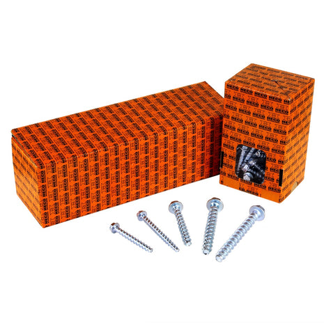 HECO MULTI-MONTI-plus SS Betonschraube 10 x 100 mm 75 Stk. SW 13 Sechskantkopf verzinkt A2K ( 3x 48453 ) - Toolbrothers