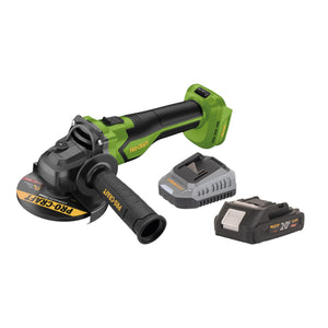 Procraft PGA22-BB Akku Winkelschleifer 20 V 125 mm Brushless + 1x Akku 2,0 Ah + Ladegerät