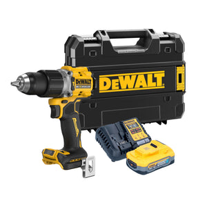 DeWalt DCD 805 H1T Akku Schlagbohrschrauber 18 V 90 Nm Brushless + 1x Powerstack Akku 5,0 Ah + Ladegerät + TSTAK