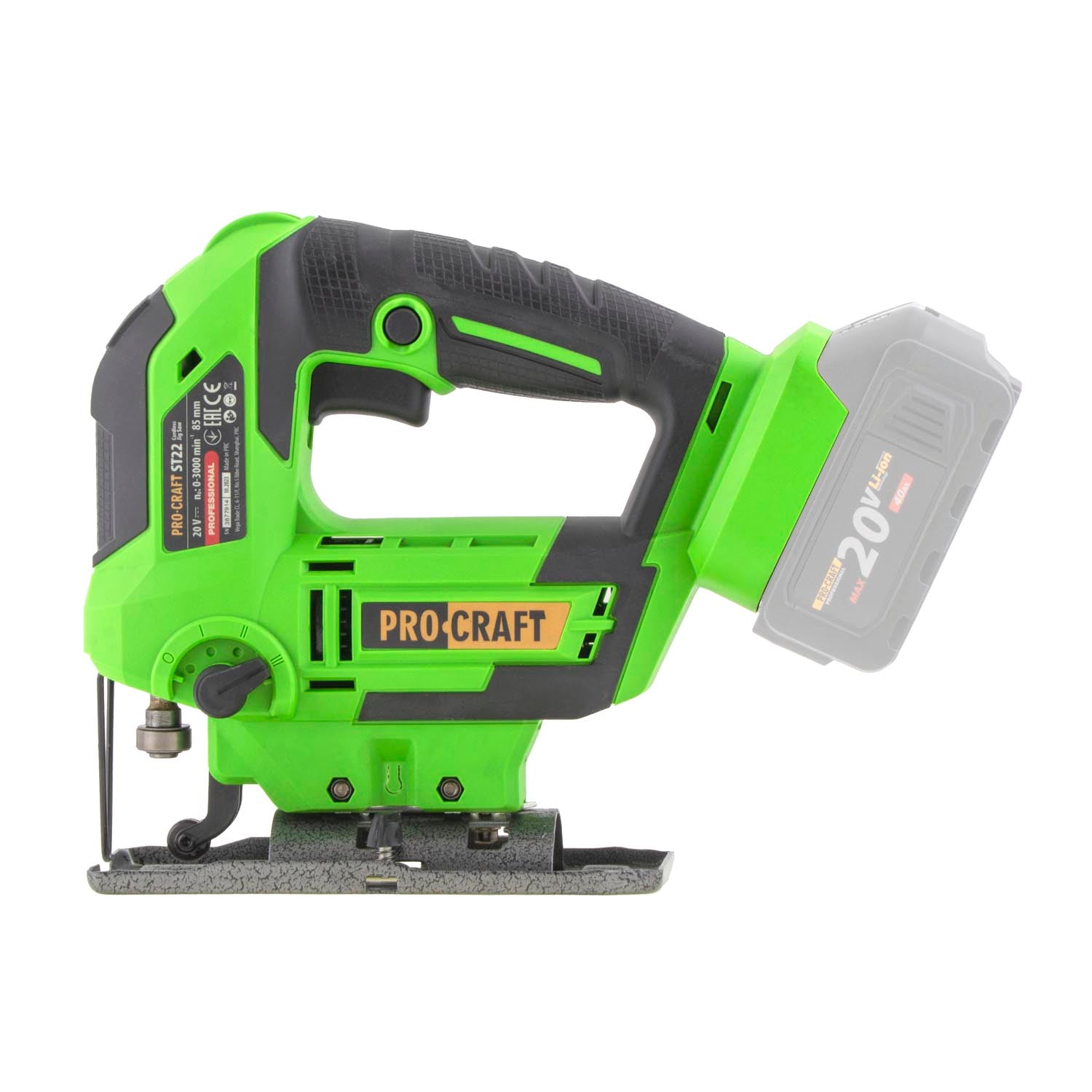Procraft ST22 Akku Stichsaege 20 V 80 mm Brushless 2x Akku 2 0 Ah Ladegeraet RHINO Toolcase 1 - toolbrothers