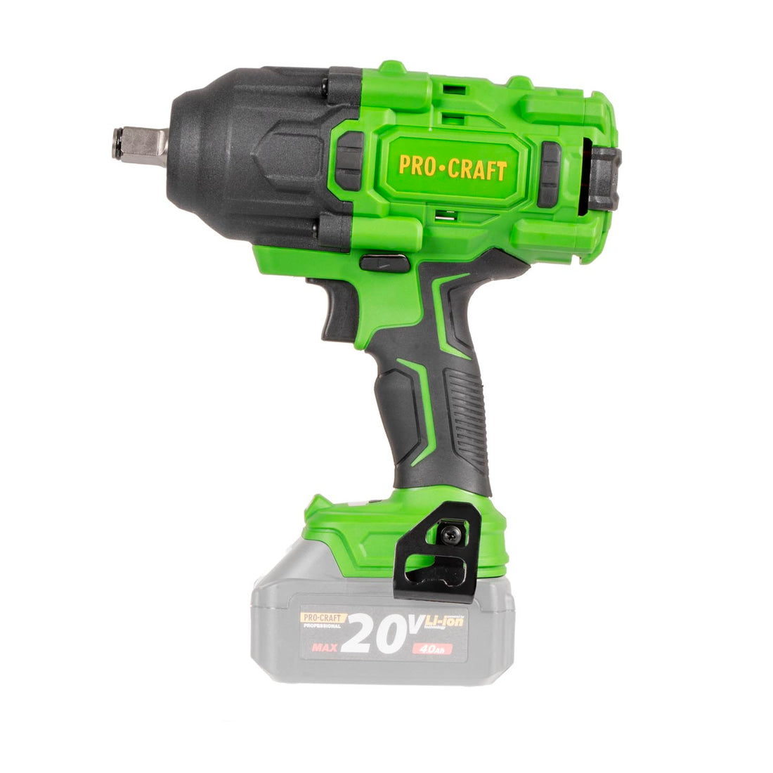 Procraft PWA80bb Akku Schlagschrauber 20 V 1600 Nm 1/2" Brushless + 1x Akku 2,0 Ah + Ladegerät