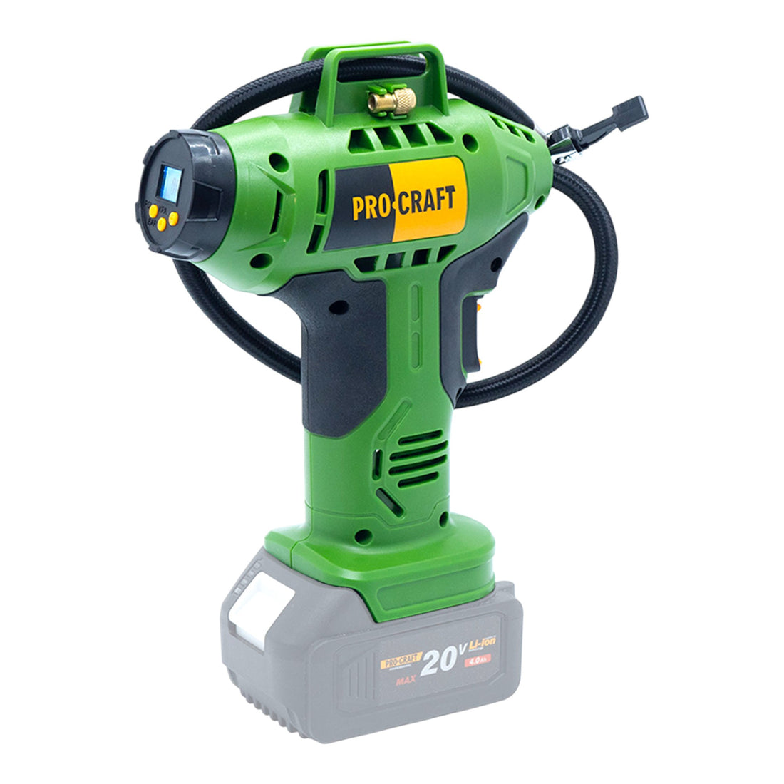 Procraft LK20 Akku Kompressor 20 V 11 bar Solo - ohne Akku, ohne Ladegerät