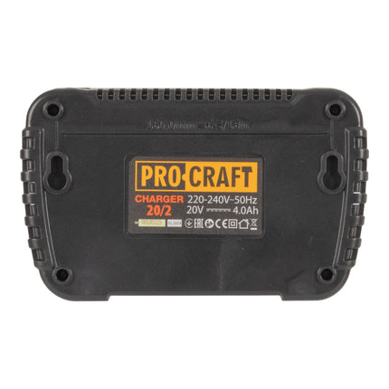 Procraft 20 2 Doppel Ladegeraet 20 V fuer Li Ion Akkus 2 A 2 - toolbrothers