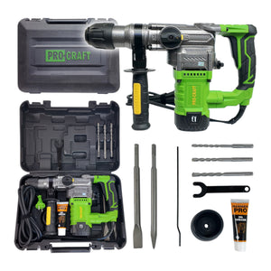 Procraft BH1300 Kombihammer 1050 Watt 4,5 J SDS plus + Koffer