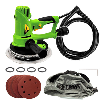 Procraft EX950EL Trockenbauschleifer 710 Watt 180 mm Zubehoer 0 - toolbrothers
