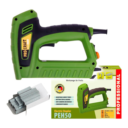 Procraft PEH50 Tackerpistole 220 240 V 8 20 mm 1 - toolbrothers
