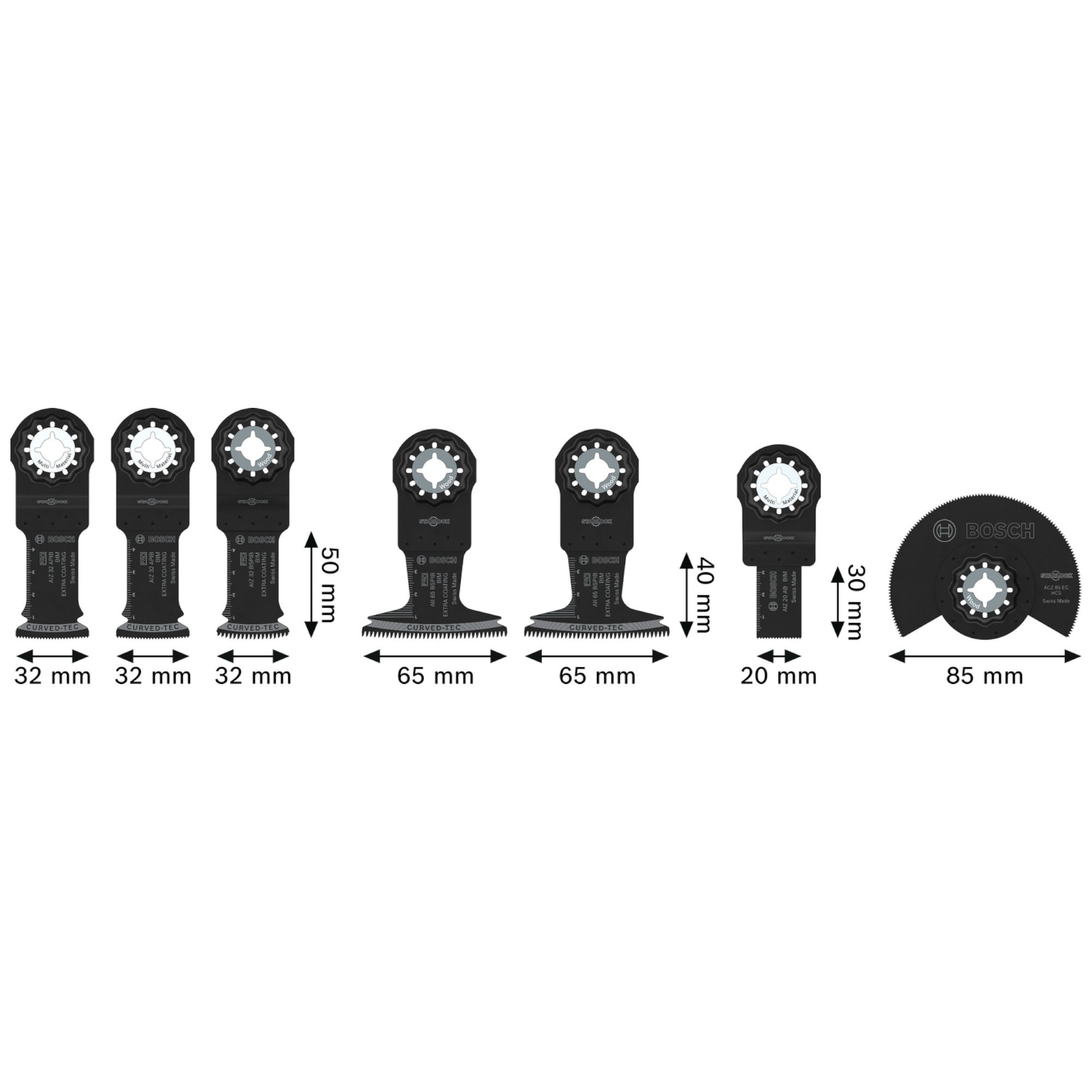 Bosch Professional Multifunktionswerkzeug Zubehoer Holz Set 7 tlg 2608669097 Starlock Koffer 2 - toolbrothers