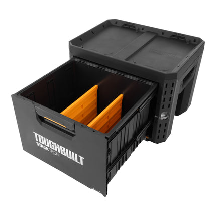 Toughbuilt STACKTECH Werkzeug Box abschliessbar mit 1 Schublade 533 x – Toolbrothers