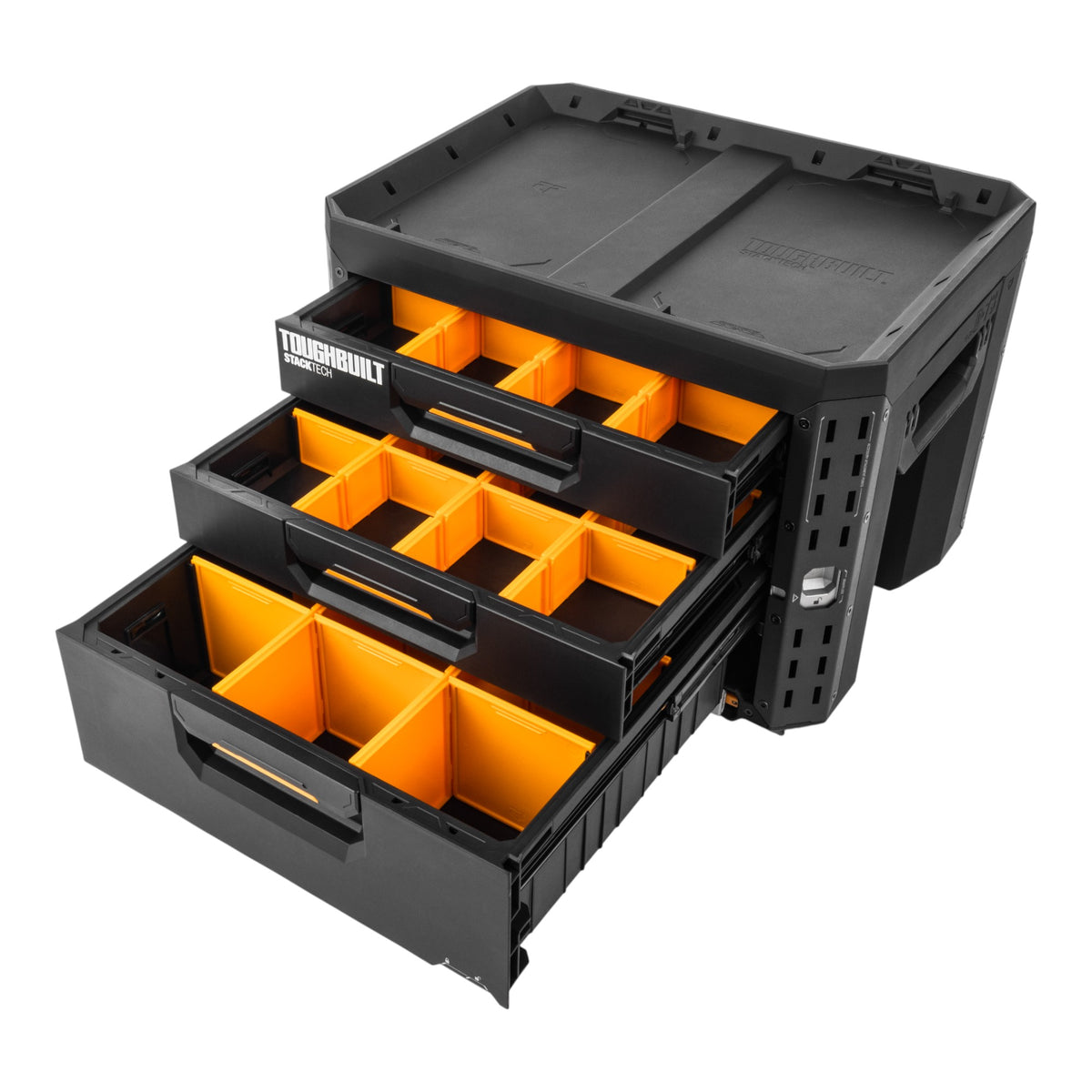 Toughbuilt STACKTECH Werkzeug Box abschliessbar mit 3 Schubladen 533 x – Toolbrothers