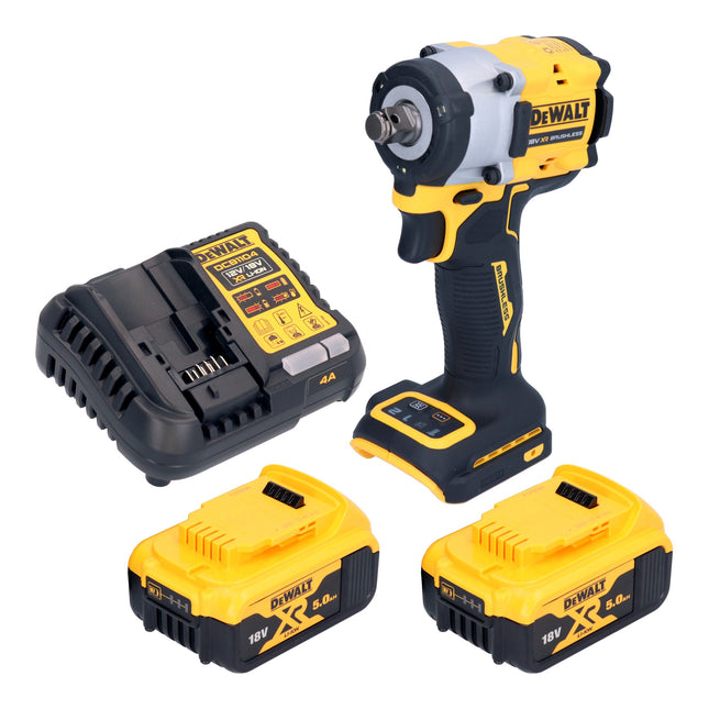 DeWalt DCF 921 P2 Akku Schlagschrauber 18 V 400 Nm 1 2 Brushless 2x Akku 5 0 Ah Ladegeraet 0 - toolbrothers