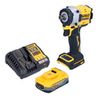DeWalt DCF 921 H1 Akku Schlagschrauber 18 V 400 Nm 1 2 Brushless 1x Powerstack Akku 5 0 Ah Ladegeraet 0 - toolbrothers