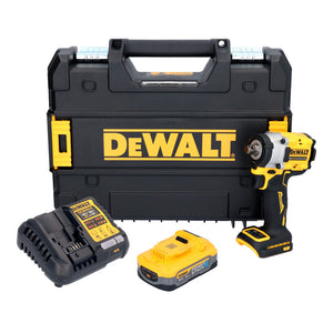 DeWalt DCF 921 H1T Akku Schlagschrauber 18 V 400 Nm 1/2" Brushless + 1x Powerstack Akku 5,0 Ah + Ladegerät + TSTAK