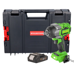 Procraft PWA36bb Akku Schlagschrauber 20 V 850 Nm 1/2" Brushless + 1x Akku 2,0 Ah + RHINO Toolcase - ohne Ladegerät