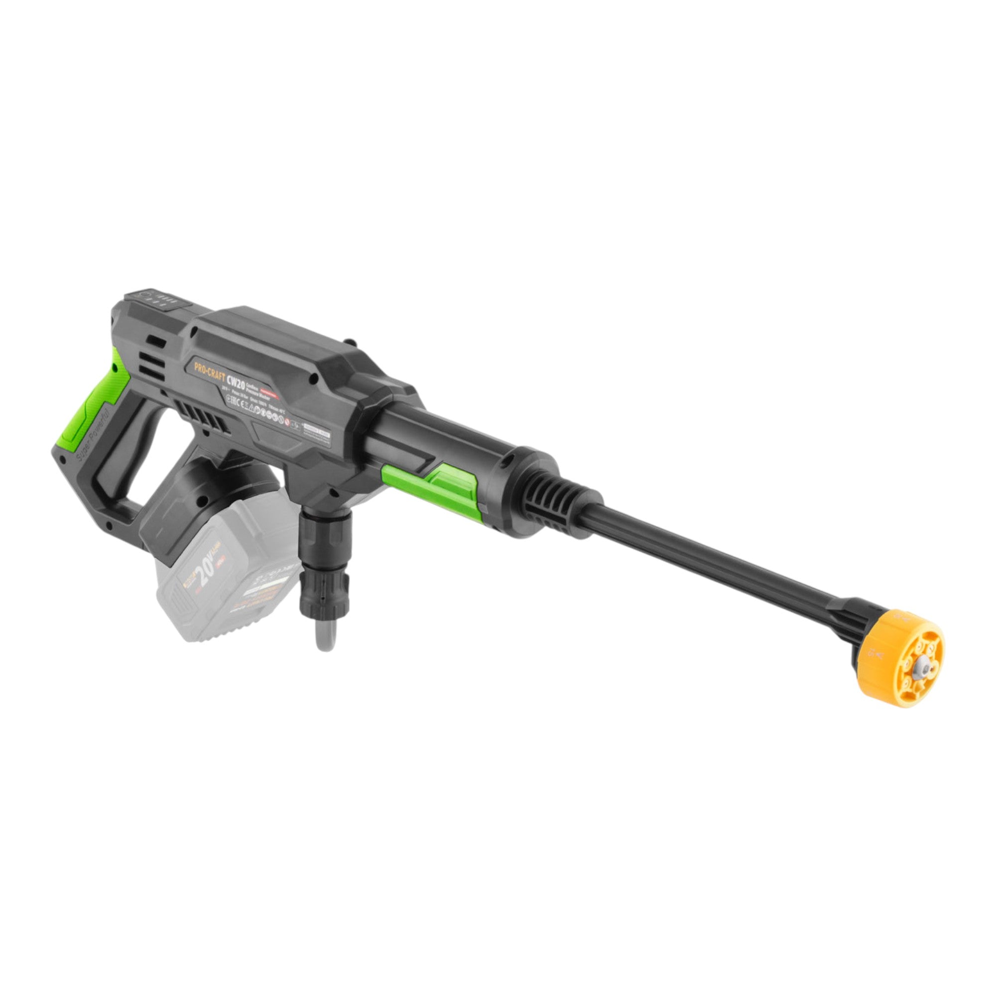 Procraft CW20bb Akku Hochdruckreiniger 20 V 30 bar 180 l h Brushless 2x Akku 4 0 Ah Ladegeraet Koffer 2 - toolbrothers