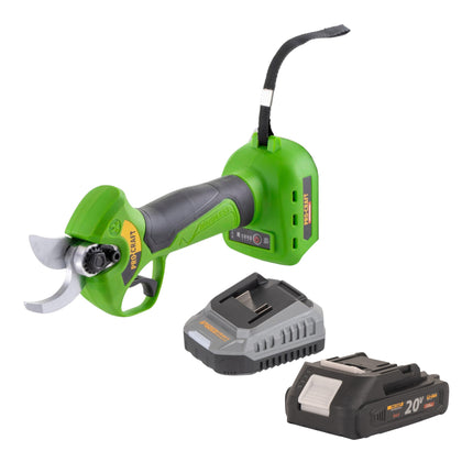 Procraft ES28Li bb Akku Astschere Gartenschere 20 V 25 mm 1x Akku 2 0 Ah Ladegeraet 0 - toolbrothers