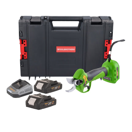 Procraft ES28Li bb Akku Astschere Gartenschere 20 V 25 mm 2x Akku 2 0 Ah Ladegeraet RHINO Toolcase 0 - toolbrothers