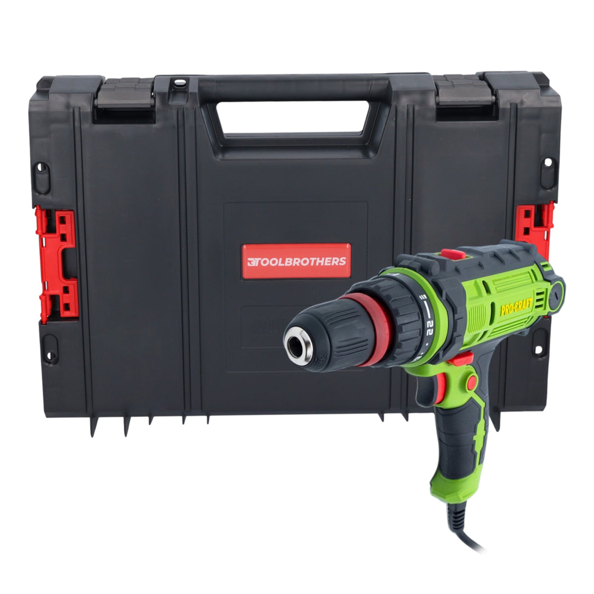 Procraft PB300DFR Bohrschrauber 300 Watt 40 Nm + RHINO Toolcase