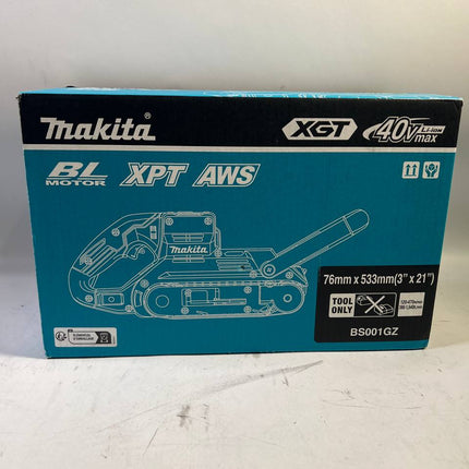 Makita BS 001 GZ Akku Bandschleifer 40 V max 76 x 533 mm Brushless Solo ohne Akku ohne Ladegeraet Leicht Gebraucht 0 - toolbrothers