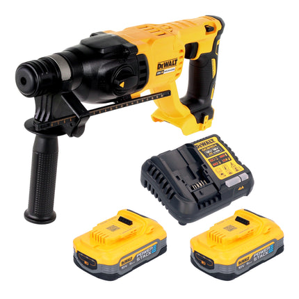 DeWalt DCH 133 H2 Akku Kombihammer 18 V 2 6 J SDS plus Brushless 2x Powerstack Akku 5 0 Ah Ladegeraet 0 - toolbrothers