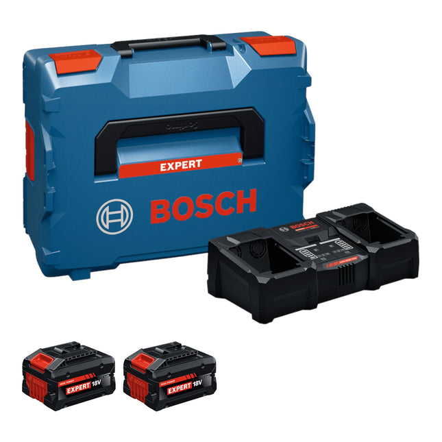 Bosch EXPERT 2x EXBA18V 55 EXAL18V2 320 Starter Set 18 V 2x Akku 5 5 Ah Ladegeraet 16 A L Boxx 0 - toolbrothers
