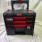 Qbrick System PRO Cart 2 0 Plus Drawer 3 mobile Box auf Raedern 520 x 415 x 660 mm 12 l 2x 4 5 l abnehmbarer Doppelteleskopgriff Beschaedigt 0 - toolbrothers