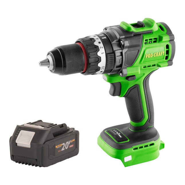 Procraft PA18ProBL BB Akku Schlagbohrschrauber 20 V 180 Nm Brushless 1x Akku 4 0 Ah ohne Ladegeraet 0 - toolbrothers