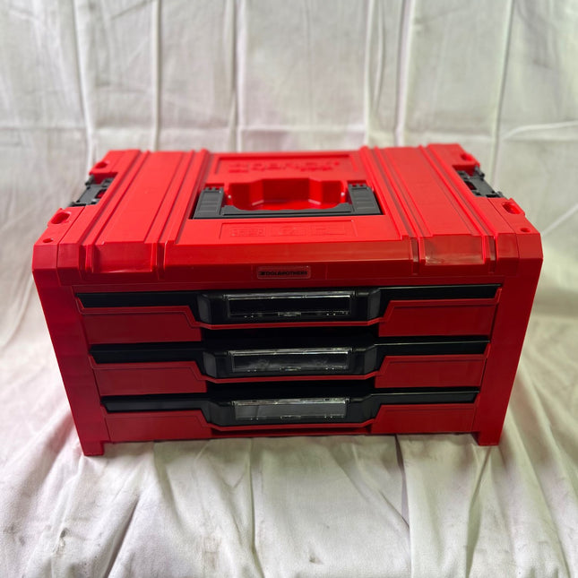 Qbrick System PRO Drawer 3 Toolbox 2 0 Expert RED ULTRA HD Werkzeugkoffer 450 x 310 x 244 mm 13 5 l stapelbar IP54 mit 3 Schubladen Beschaedigt 0 - toolbrothers