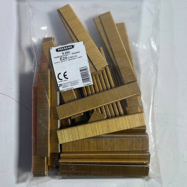 Prebena E20CNKHA Heftklammern 20mm 9200 Stueck aus verzinktem Stahl geharzt OVP Beschaedigt 0 - toolbrothers