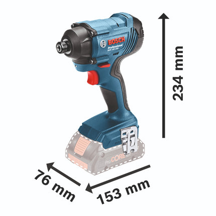 Bosch GDR 18V-160 Professional cordless impact wrench 18 V 160 Nm 1/4" + 1x rechargeable battery 2.0 Ah + charger