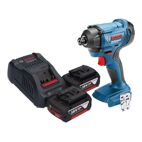 Bosch GDR 18V-160 Atornillador de impacto giratorio a batería profesional 18 V 160 Nm 1/4" + 2x baterías 5,0 Ah + cargador