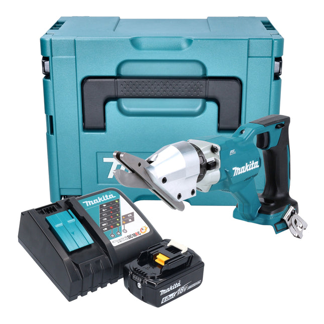 Makita DJS 800 RG1J Akku Faserzementschere 18 V Brushless 1x Akku 6 0 Ah Ladegeraet Makpac 0 - toolbrothers
