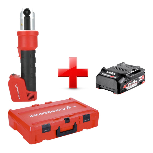 Rothenberger ROMAX NANO Akku Pressmaschine 18 V 34 kN CAS 1x Akku 2 0 Ah Rocase ohne Ladegeraet 0 - toolbrothers