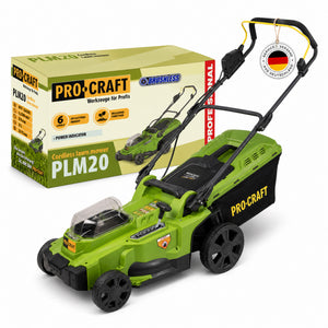 Procraft PLM20bb Akku Rasenmäher 40 V ( 2x 20 V ) 370 mm Brushless Solo - ohne Akku, ohne Ladegerät