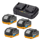 Procraft Starter Set 20 V 20 2 Doppel Ladegeraet 4x 20 4 Industrial Akku 4 0 Ah 0 - toolbrothers