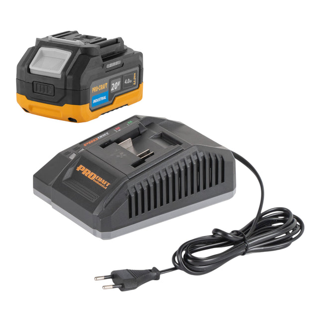 Procraft Starter Set 20 V C20 4 Ladegeraet 1x 20 4 Industrial Akku 4 0 Ah 0 - toolbrothers