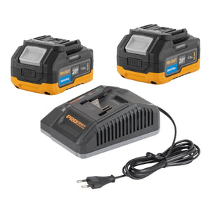 Procraft Starter Set 20 V C20/4 Ladegerät + 2x 20/4 Industrial Akku 4,0 Ah