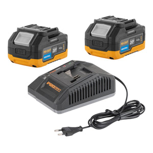 Procraft Starter Pack 20 V C20/6.5 Schnell Ladegerät + 2x 20/4 Industrial Akku 4,0 Ah