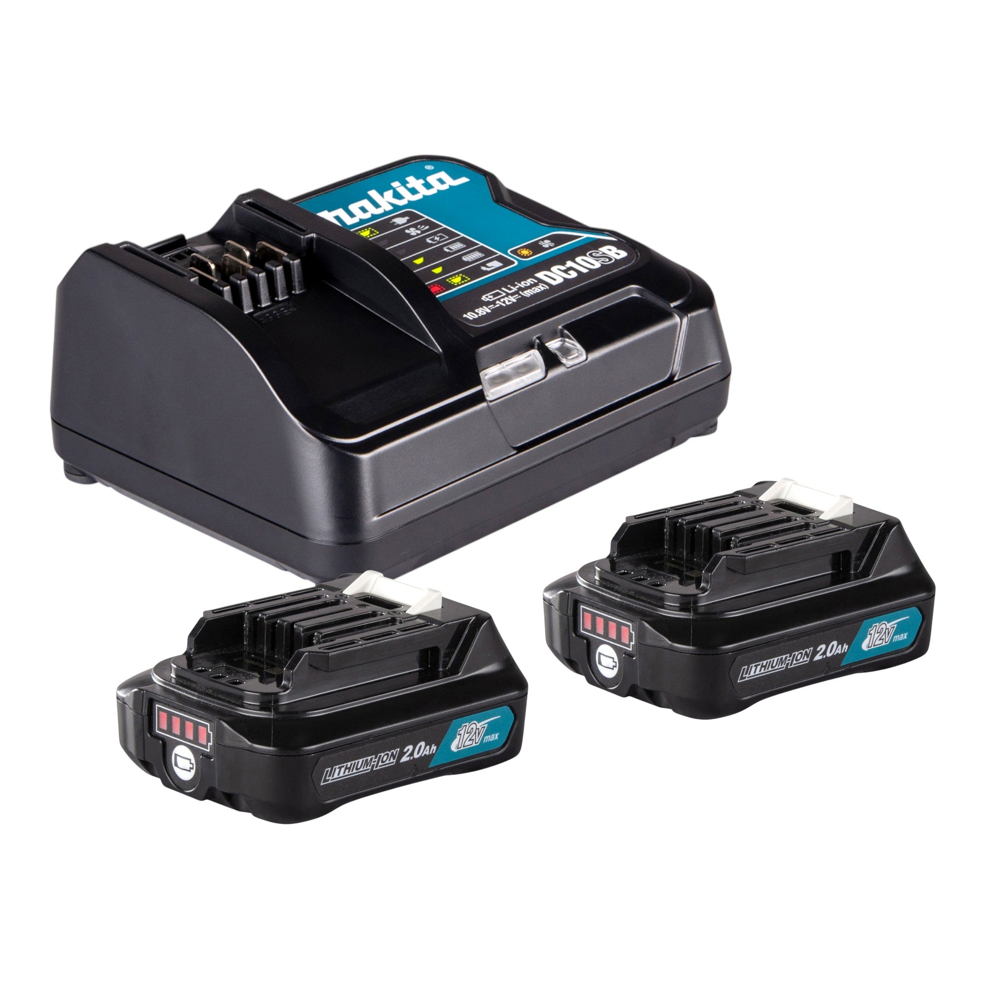 Makita CL 108 FDSA2W Akku Staubsauger 12 V 0 6 l 2x Akku 2 0 Ah Ladegeraet 2 - toolbrothers