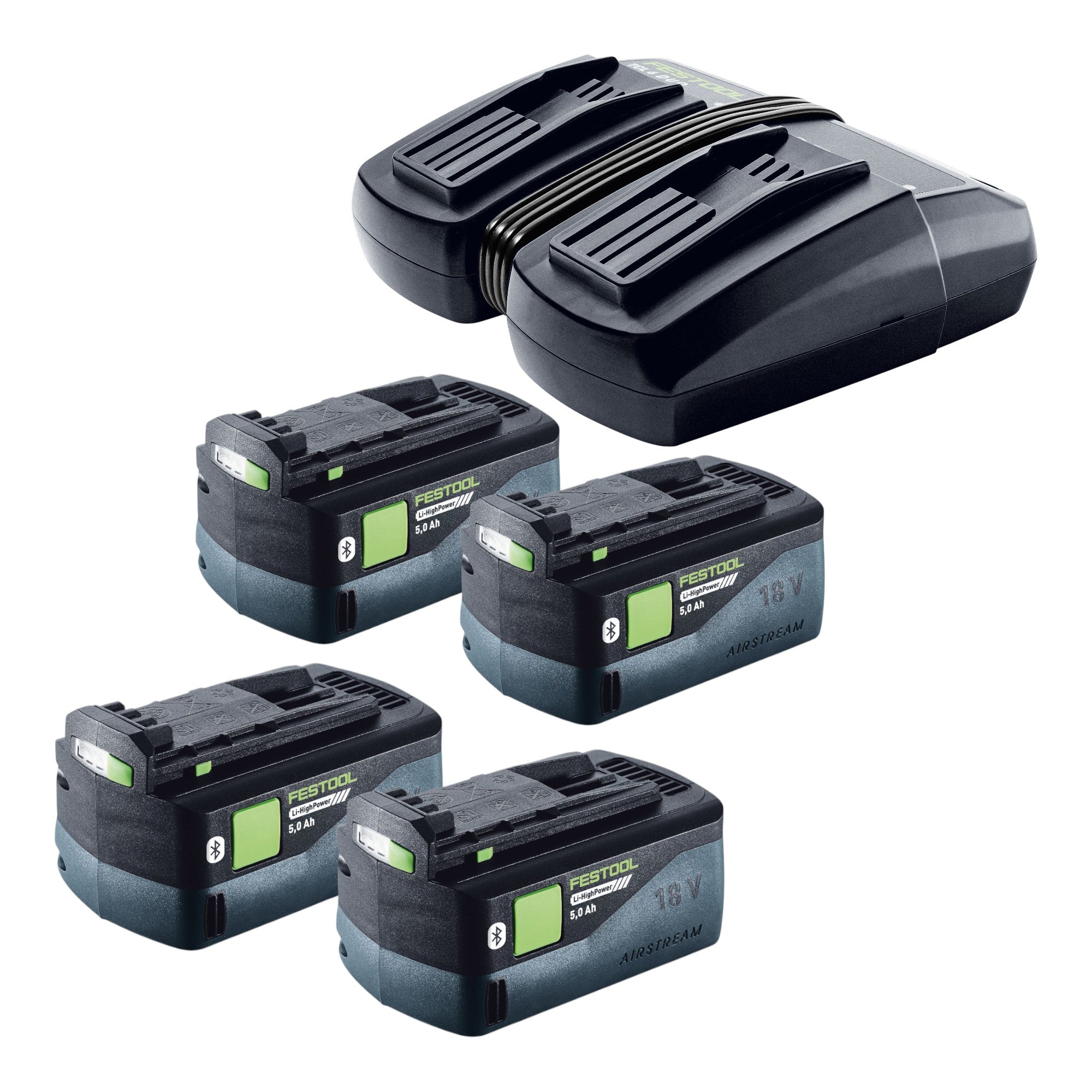 Festool Energie Set 4x BP 18 Li 5 0 HP ASI HighPower Akkupack 18 V 5 0 Ah 4x 578519 TCL 6 DUO Doppel Ladegeraet 577017  0 - toolbrothers