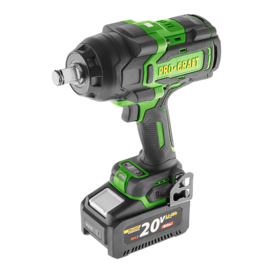 Procraft PWA90 Akku Schlagschrauber 20 V 2100 Nm 3/4" Brushless + 1x Akku 4,0 Ah + Ladegerät + Koffer