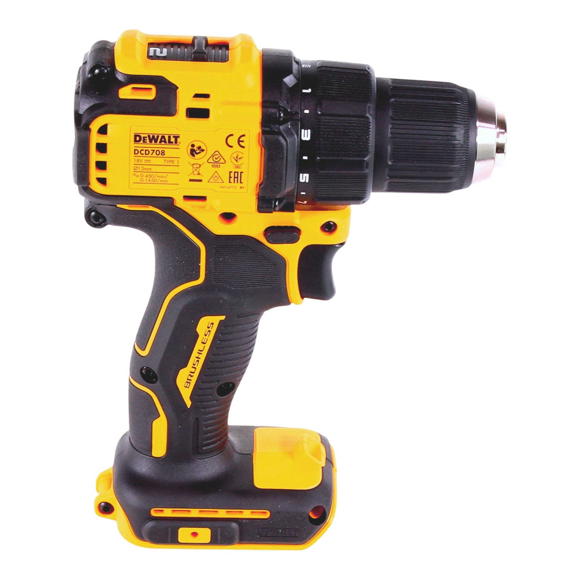 DeWalt DCD 708 N Akku Bohrschrauber 18 V 65 Nm Brushless 1x Akku 5 0 Ah ohne Ladegeraet 4 - toolbrothers