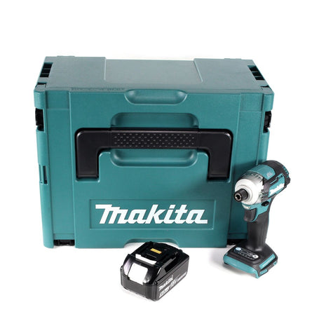 Makita DTD 170 T1J Akku Schlagschrauber 1/4" 18 V Brushless Li-Ion mit 1x 5,0 Ah Akku im MakPac - ohne Ladegerät - Toolbrothers