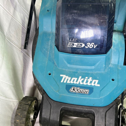 Makita DLM 432 Z Akku Rasenmaeher 36 V 2x 18 V 43 cm Brushless Solo ohne Akku ohne Ladegeraet Reparaturgeraet 1 - toolbrothers